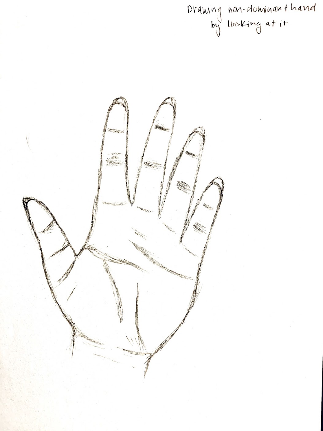 Non-Dominant Hand Drawing